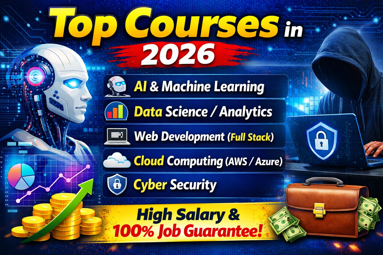 2026 के सबसे ज्यादा demand वाले courses ?