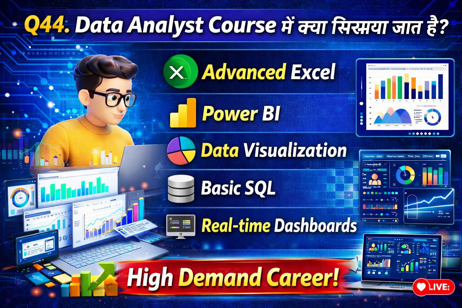 Data Analyst Course में क्या सिखाया जाता है?