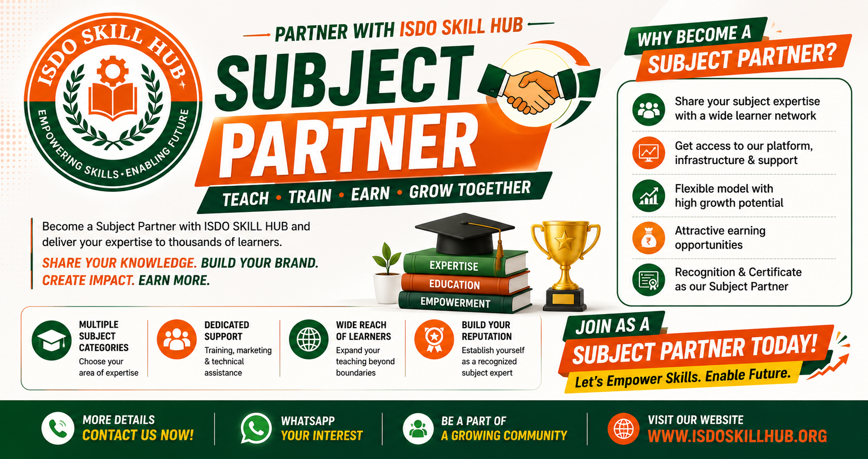 Become an ISDO Skill Hub Subject Partner