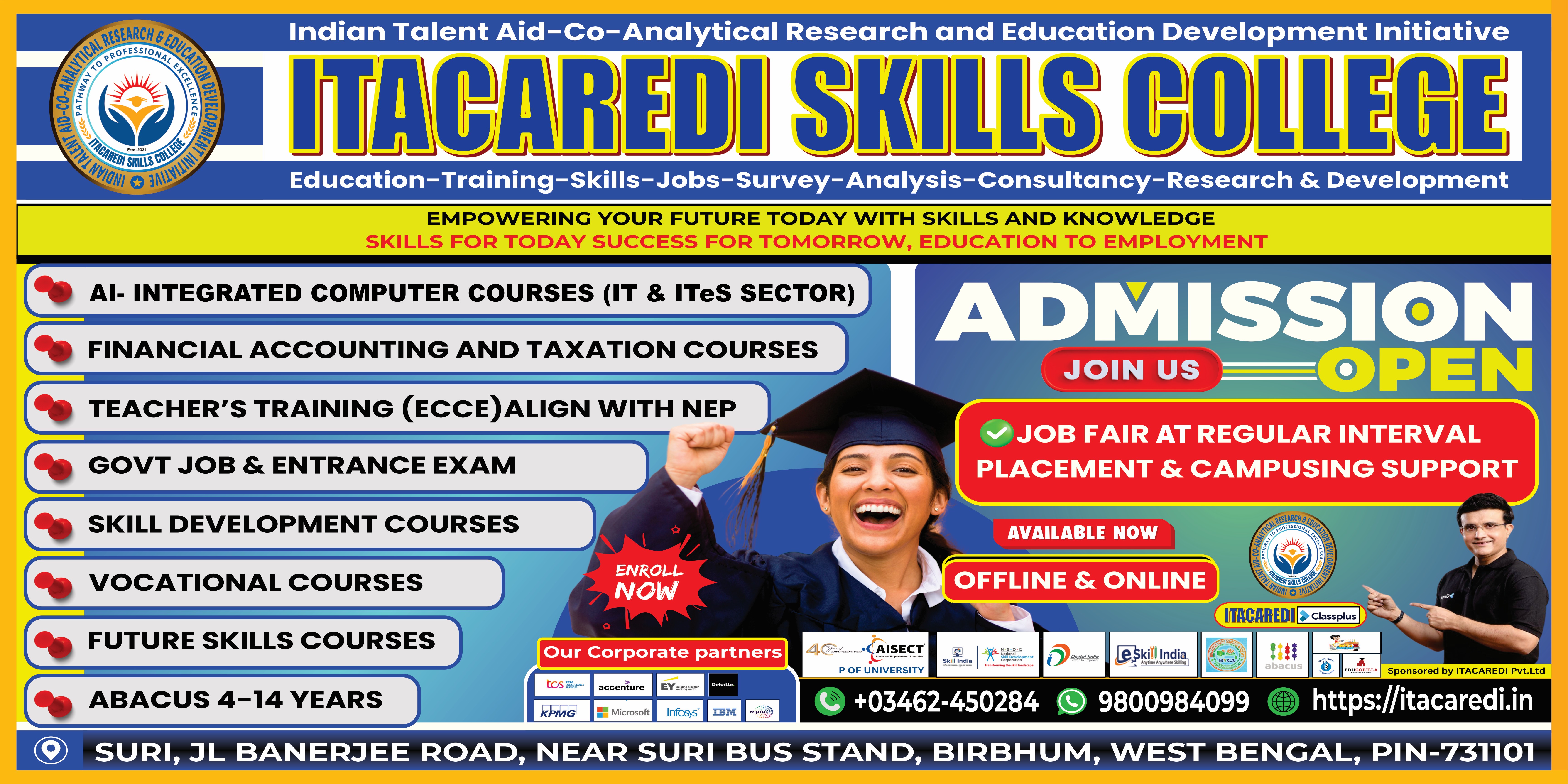 To become a premier institution in skill-based education, empowering learners with future-ready knowledge, digital proficiency, and industry-aligned competencies.