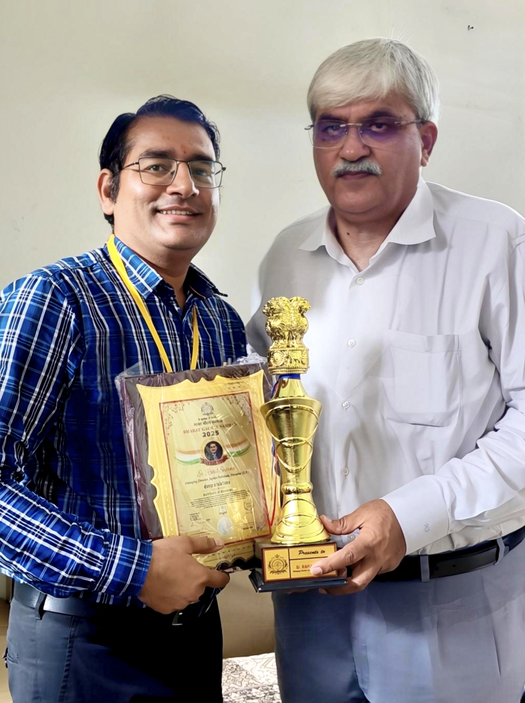 Honored With Excellence Award