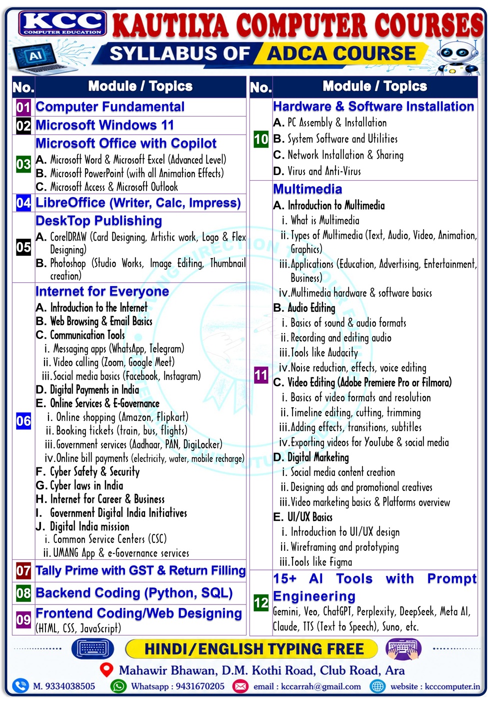 ADCA Syllabus