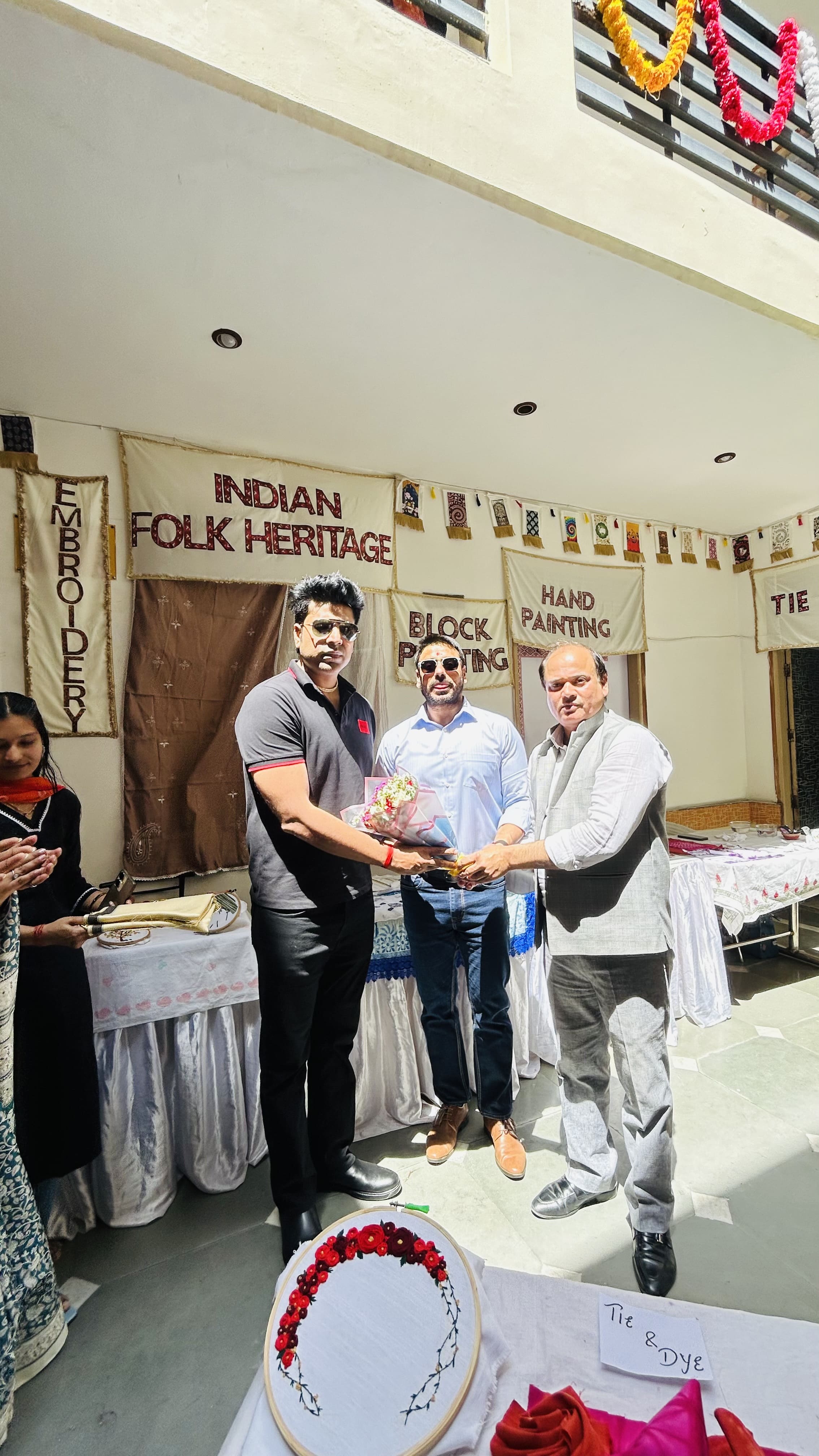 Actor  Ankit Arya & World Record Holder Mr Rohtash Chaudhary at Annual Exhibition 2026