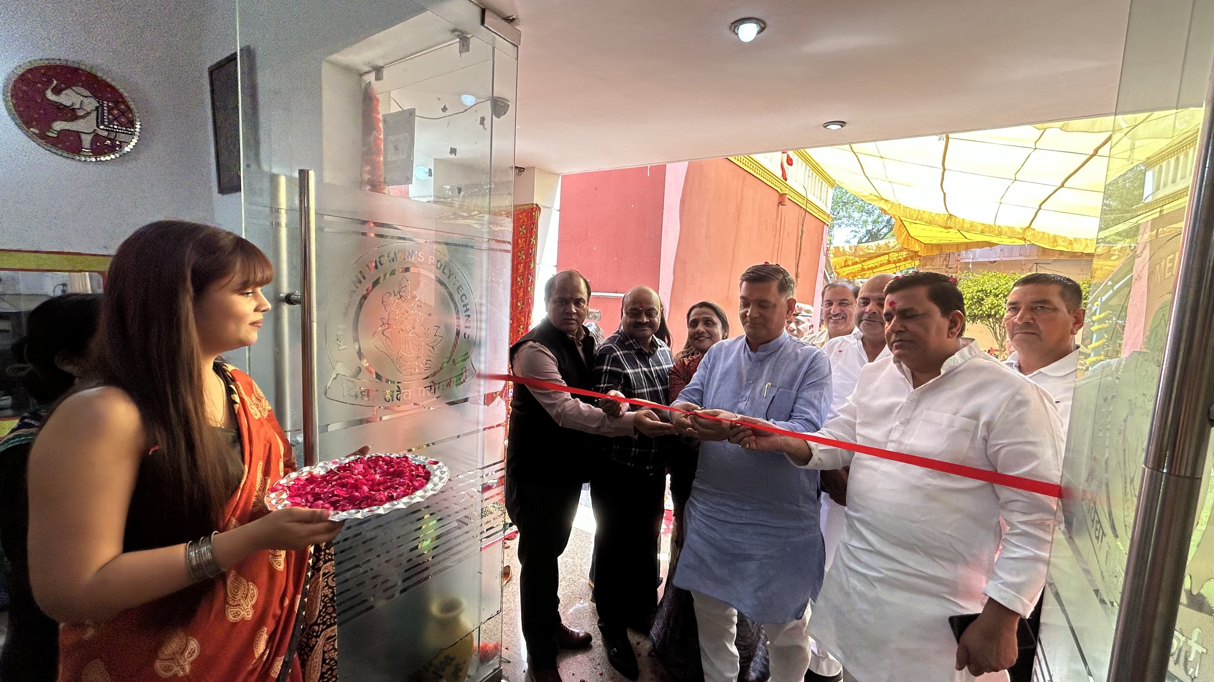 Inaguration Ceremony by our Cheif guests MLA Mr Satish Fagna,  Mr.Rajesh Tanwar ,  Chairman of Accord Hospital ,Mr Jitendra Kumar