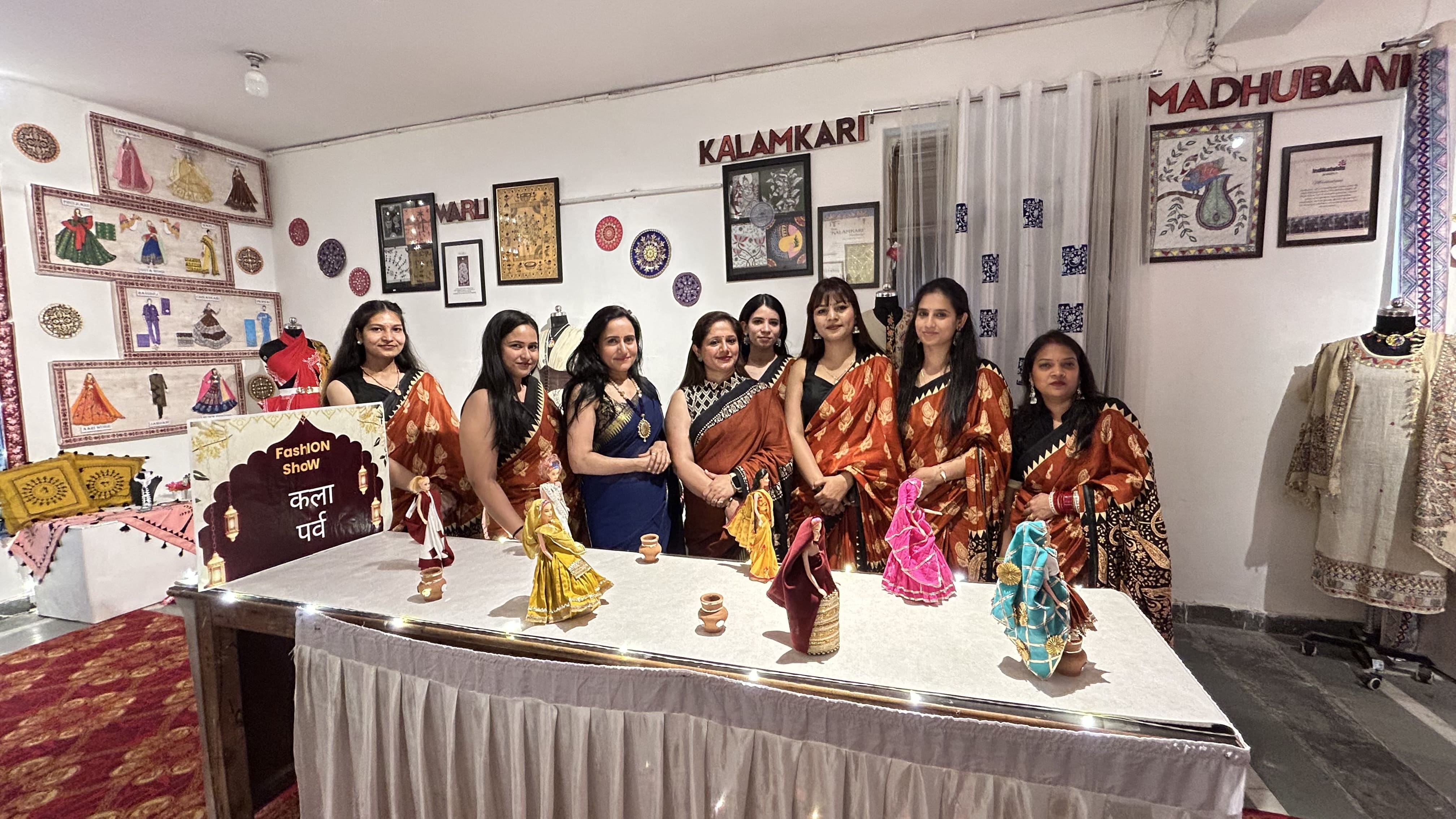 Our Cheif Mentor Ms. Bhavna Sharma and Faculty Members at Annual Exhibition 2026