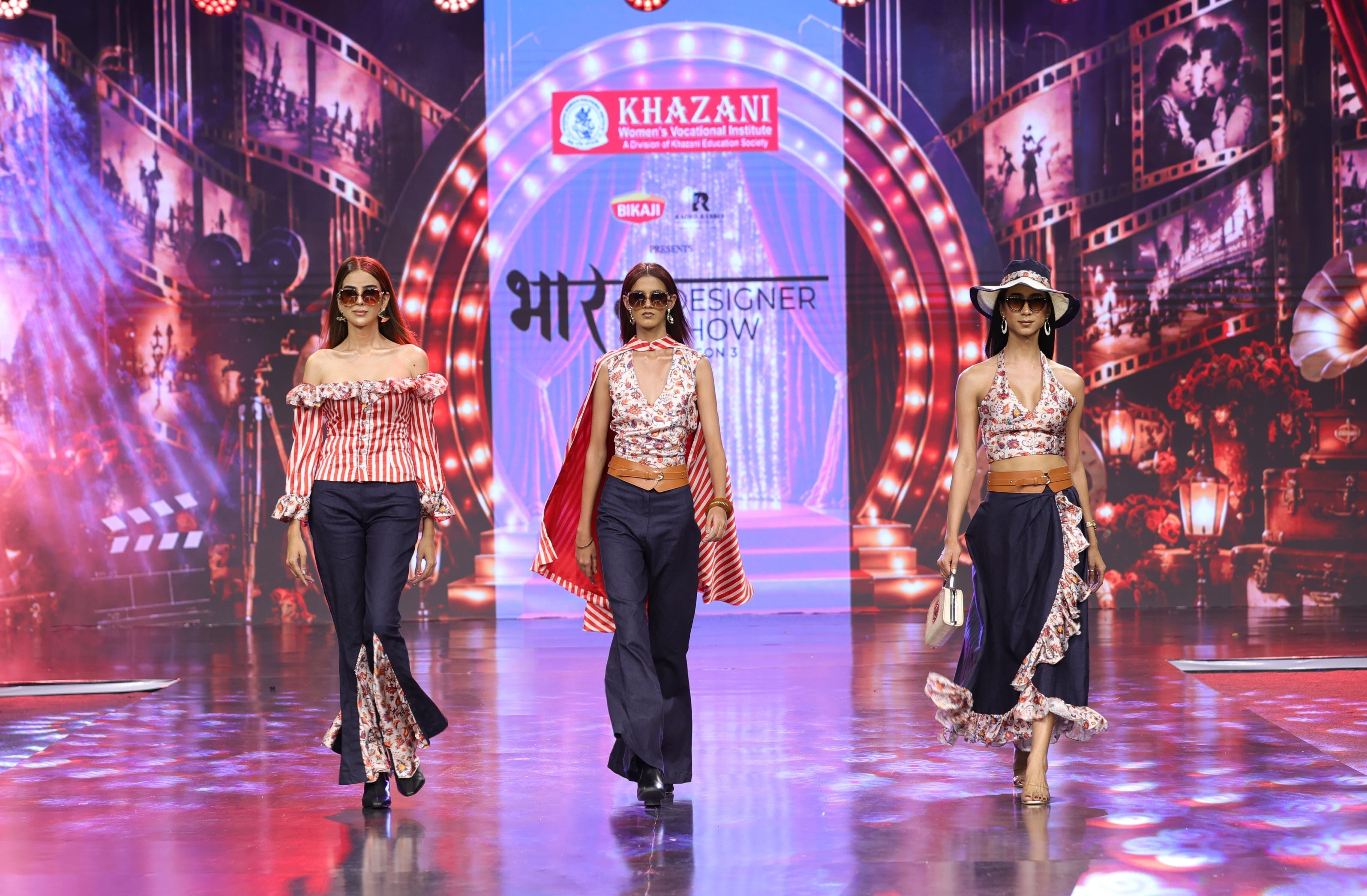 Showcasing our Students Retro Themed Collection at Bharat Designers Show ,Khazani Fashion Show 2026