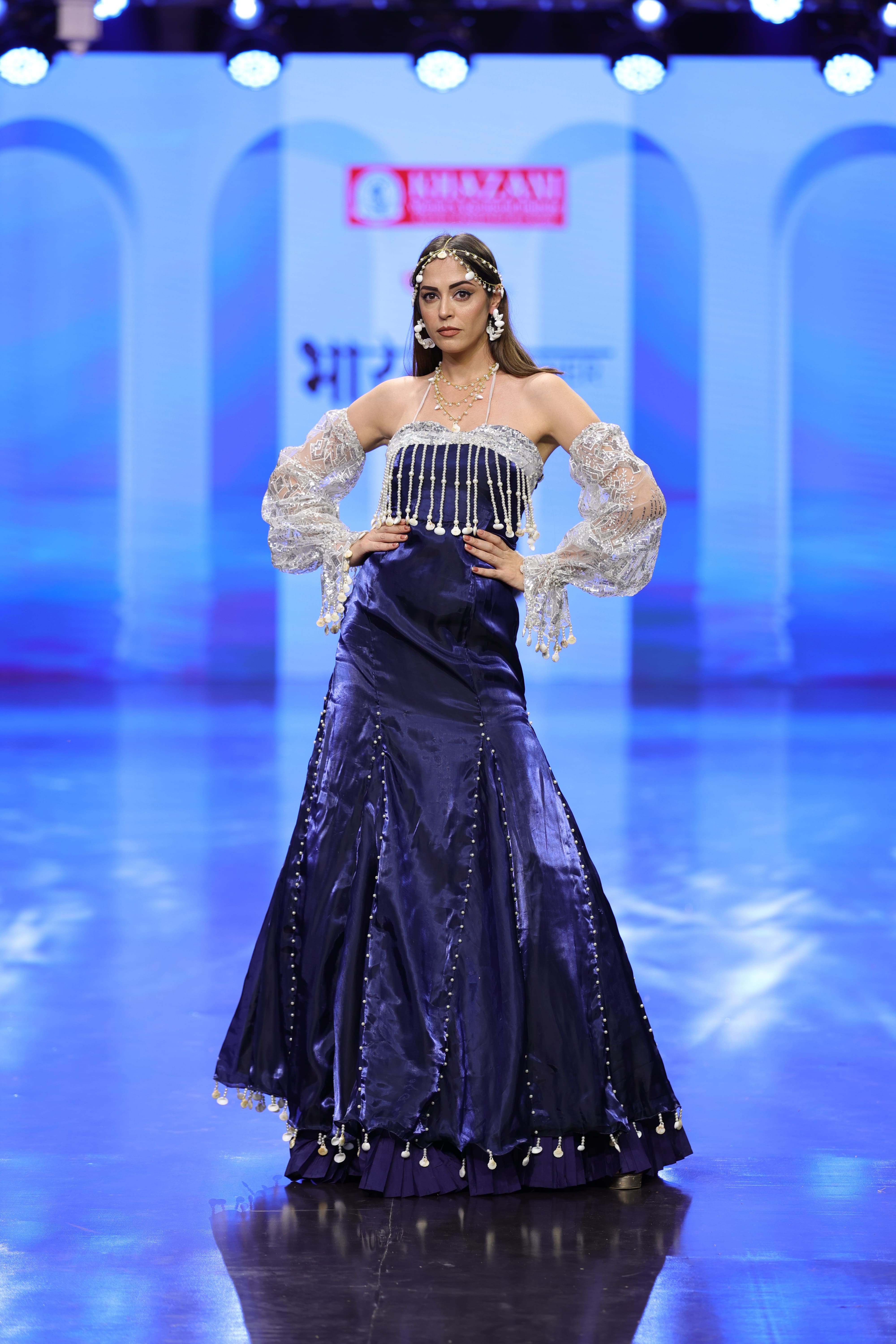 Contemprory themed Collection by our Fashion Design Students at Bharat Designer's Show 2026 , Khazani Fashion Show