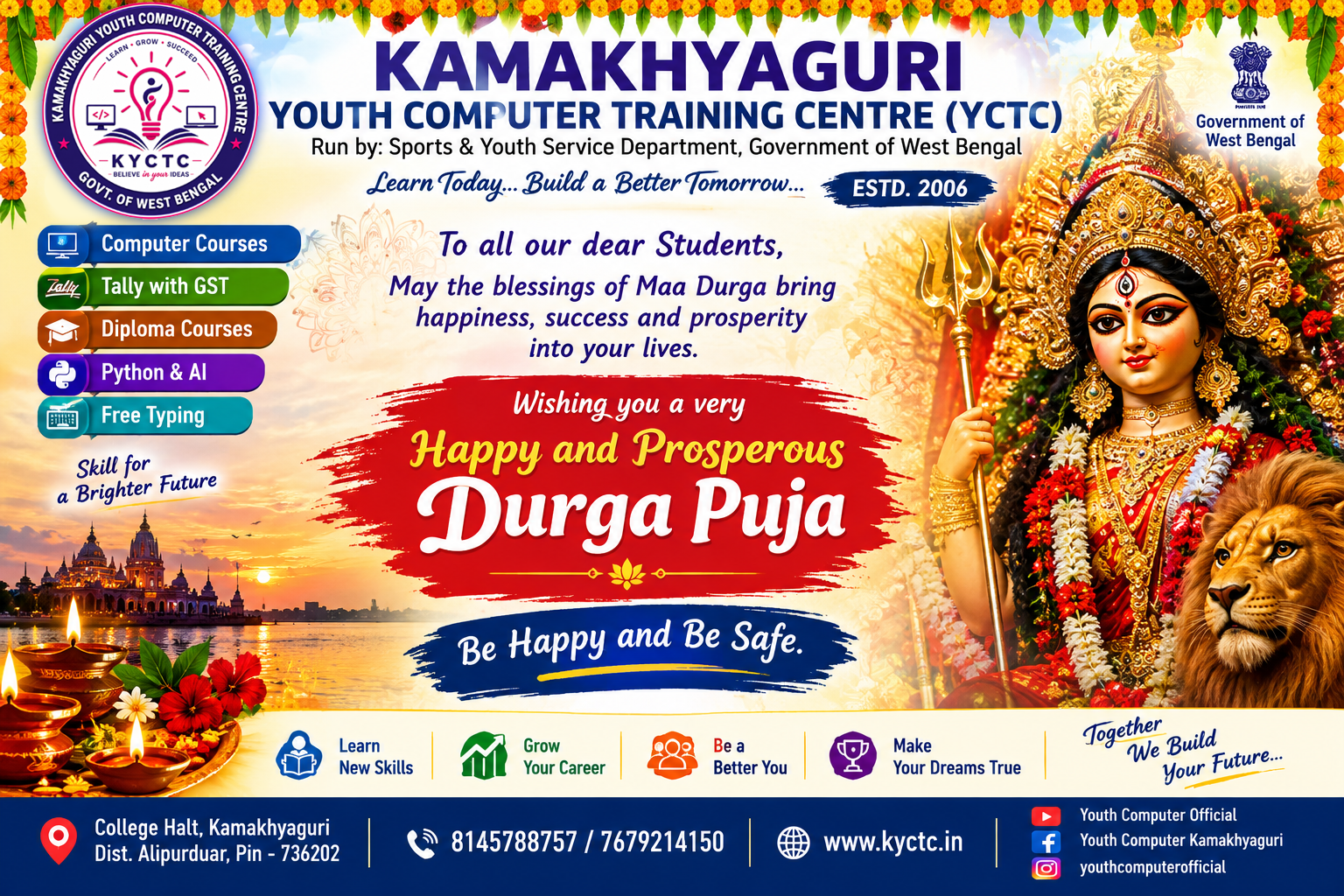 Wishing you a happy Durga Puja