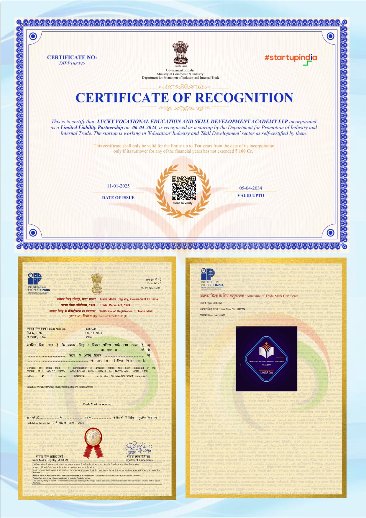 CERTIFICATES
