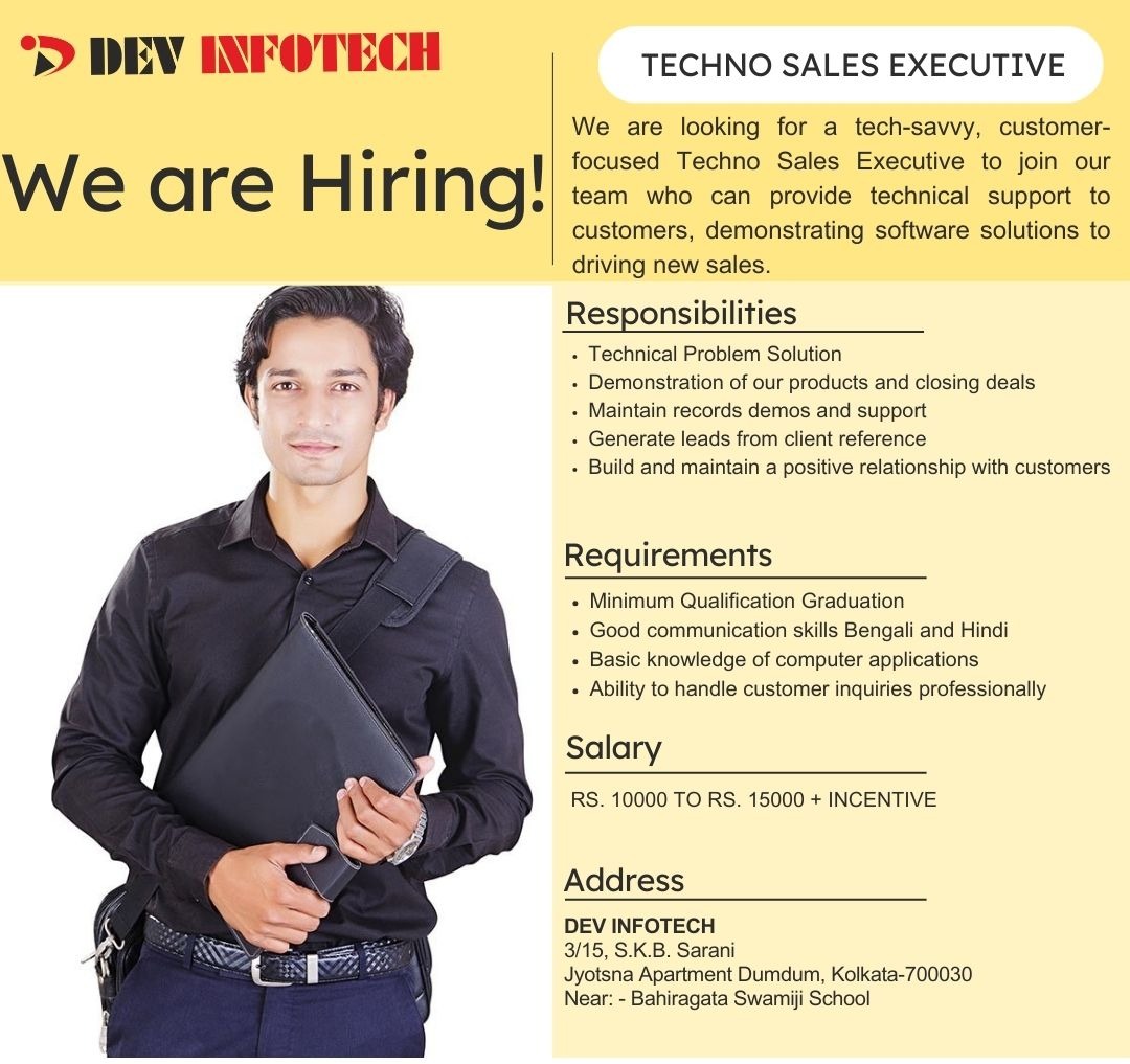 Telecalling Executive (No Target) / Techno Sales Executive