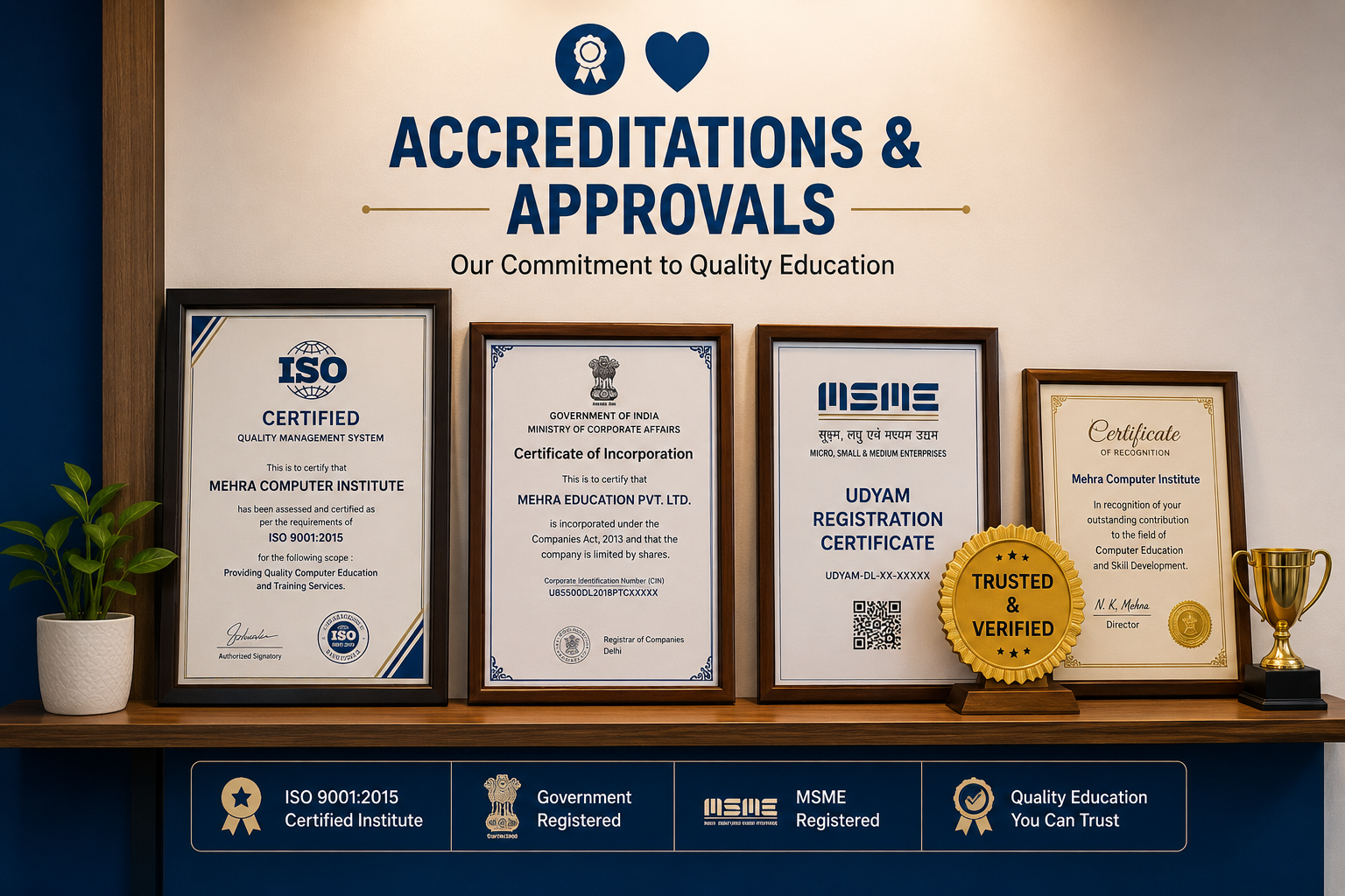 Accreditations & Approvals