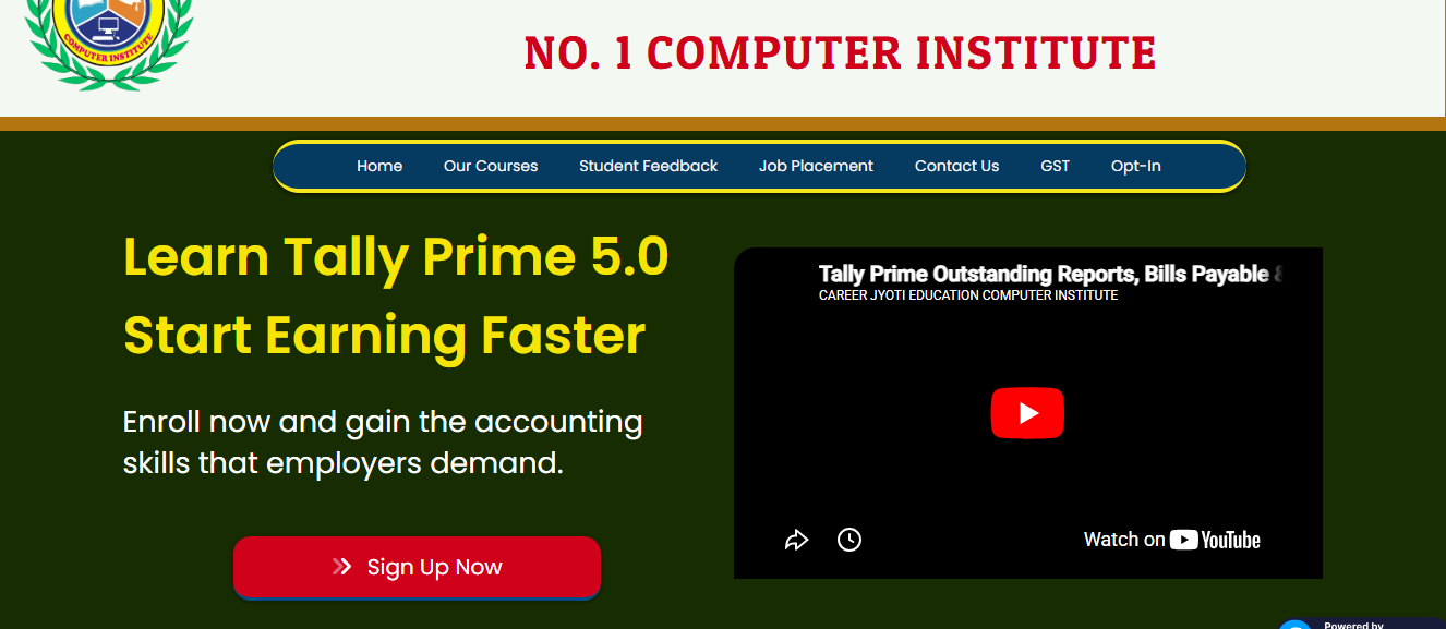 CAREER JYOTI EDUCATION LANDING PAGE
