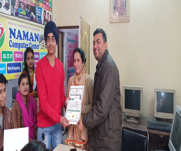 Certificates were distributed to students by Hon’ble MLA Somdutt Ji at Shastri Nagar, Delhi.