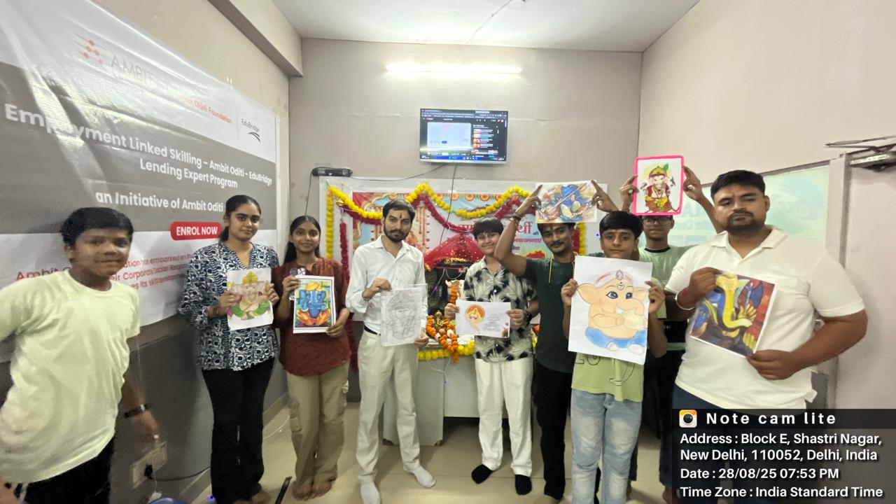 Ganesh Chaturthi was celebrated at Naman Computer Center.