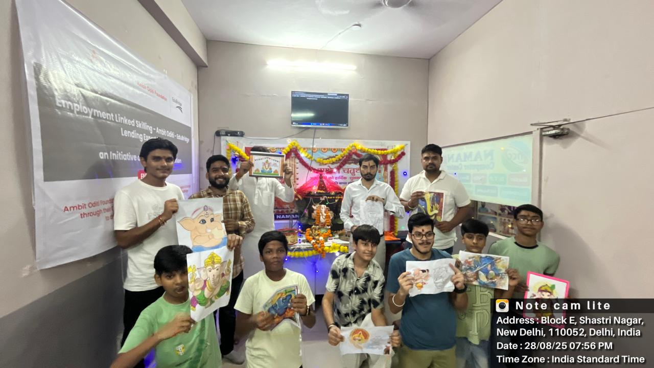 Ganesh Chaturthi was celebrated at Naman Computer Center.