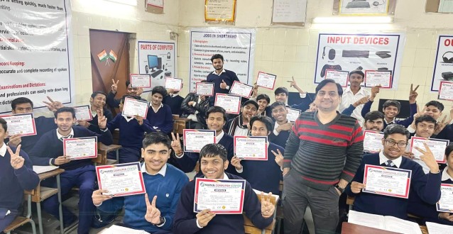 Certificate Distribution Program at Naman Computer Center