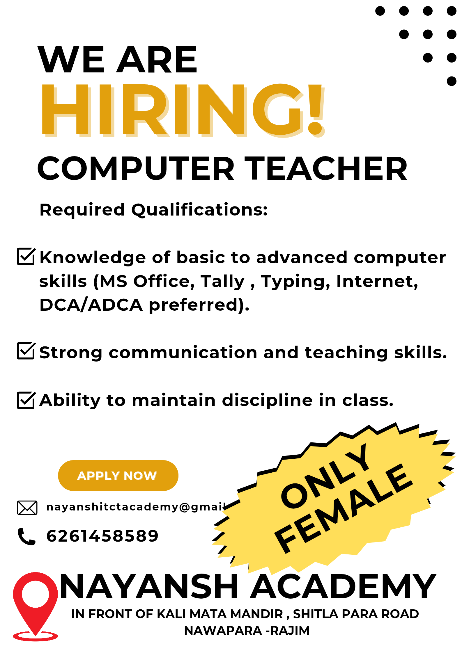 COMPUTER TEACHER