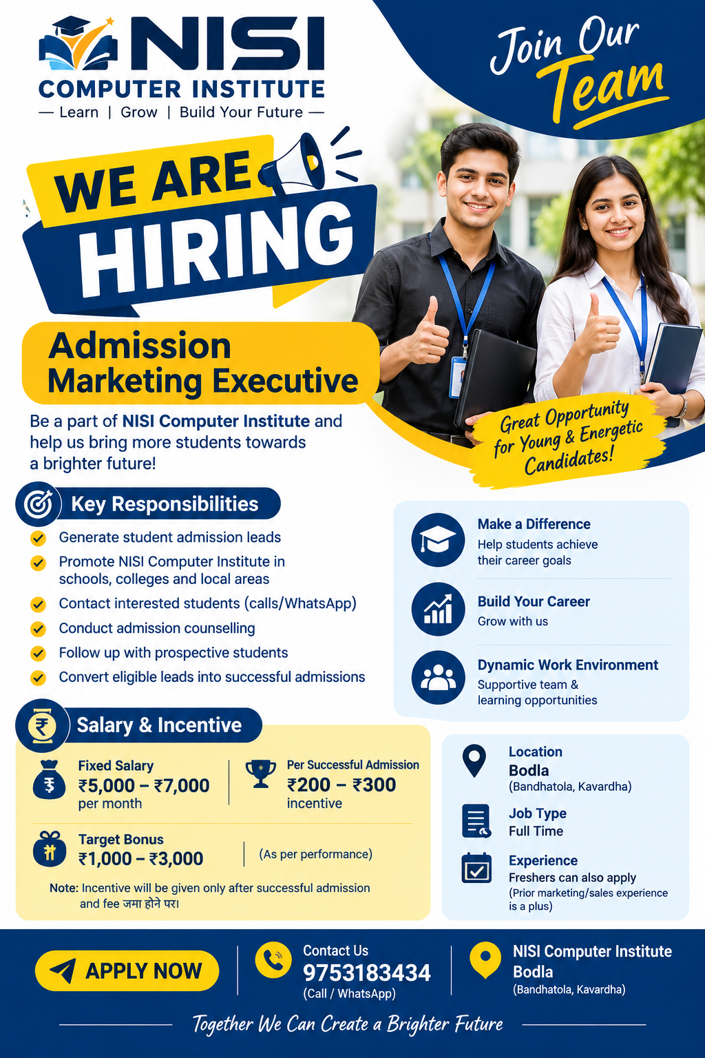 Admission Marketing Executive