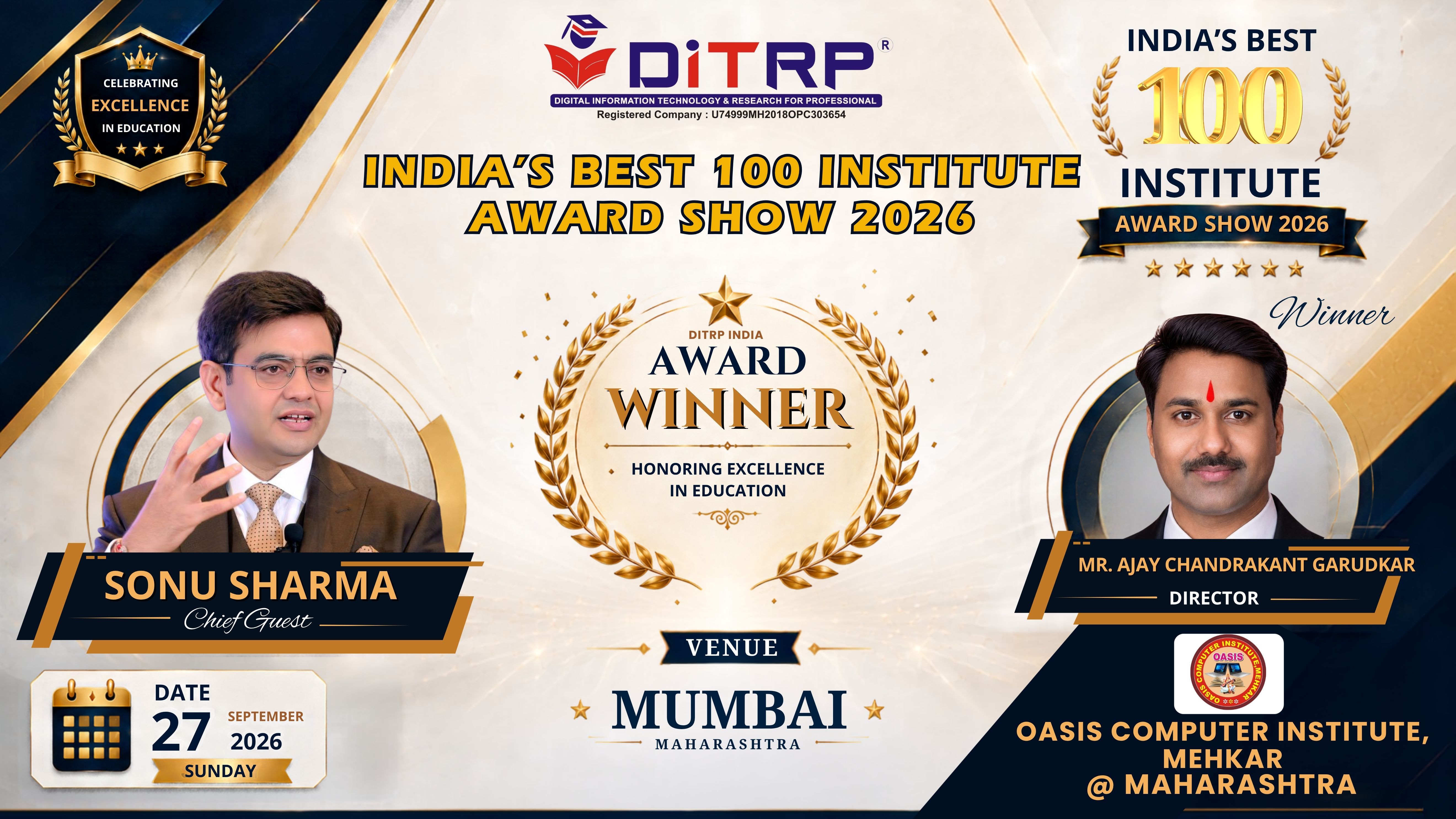 India's Best 100 Institute Award 2026