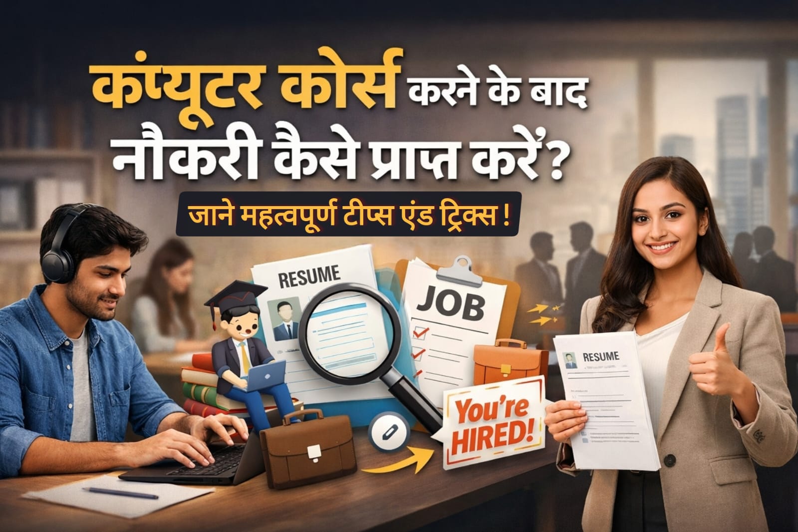 कंप्यूटर कोर्स पूरा करने के बाद नौकरी कैसे प्राप्त करें