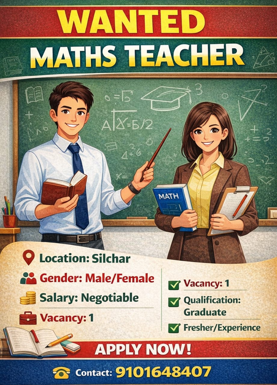 Name of the post : Maths Teacher