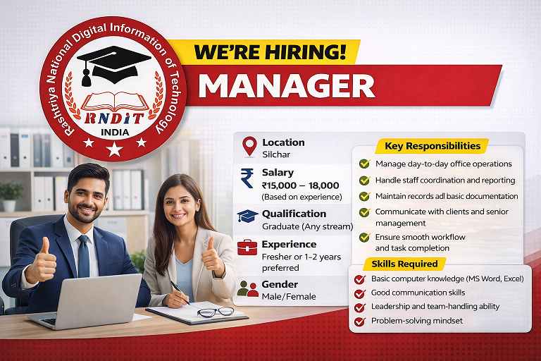 Name of the Post : Manager