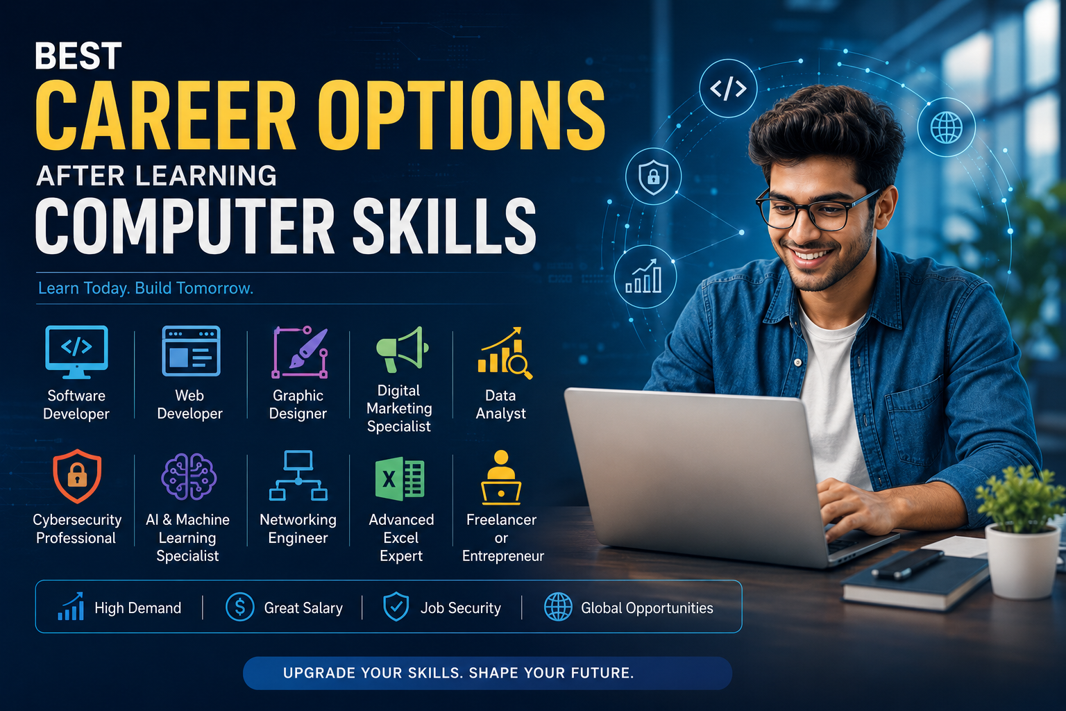𝐁𝐞𝐬𝐭 𝐂𝐚𝐫𝐞𝐞𝐫 𝐎𝐩𝐭𝐢𝐨𝐧𝐬 𝐀𝐟𝐭𝐞𝐫 𝐋𝐞𝐚𝐫𝐧𝐢𝐧𝐠 𝐂𝐨𝐦𝐩𝐮𝐭𝐞𝐫 𝐒𝐤𝐢𝐥𝐥𝐬