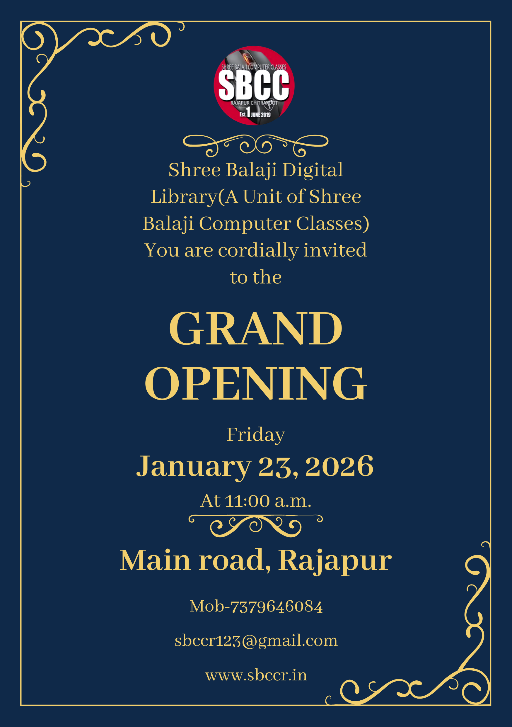 shree balaji digital library grand opening Image