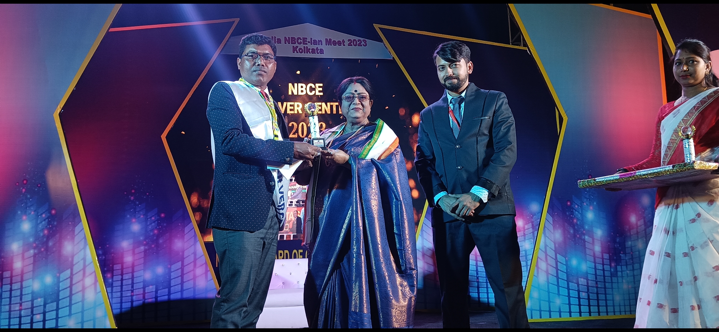 SILVER  CENTRE  AWARD RECIEVED