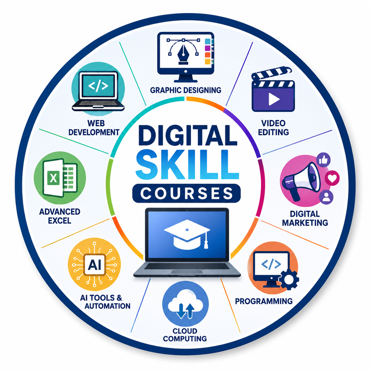 Digital Skill Courses Icon
