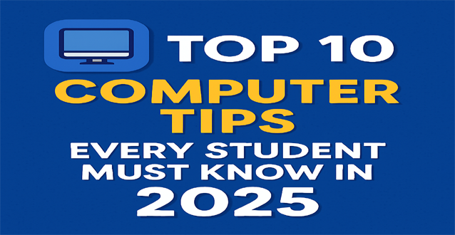 Top 10 Computer Tips Every Student Must Know in 2025