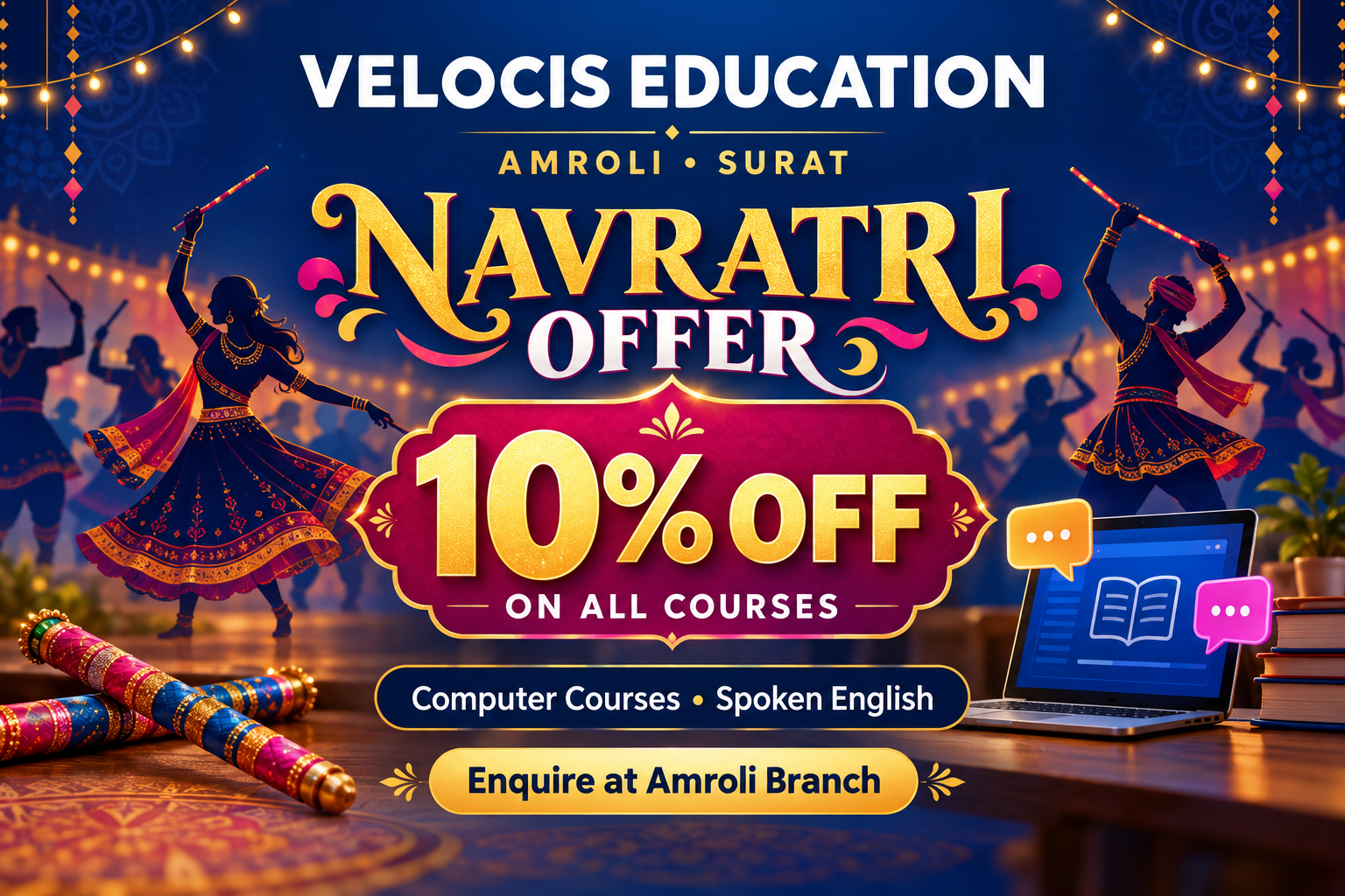 Navratri Course Offer in Amroli, Surat | Velocis Education