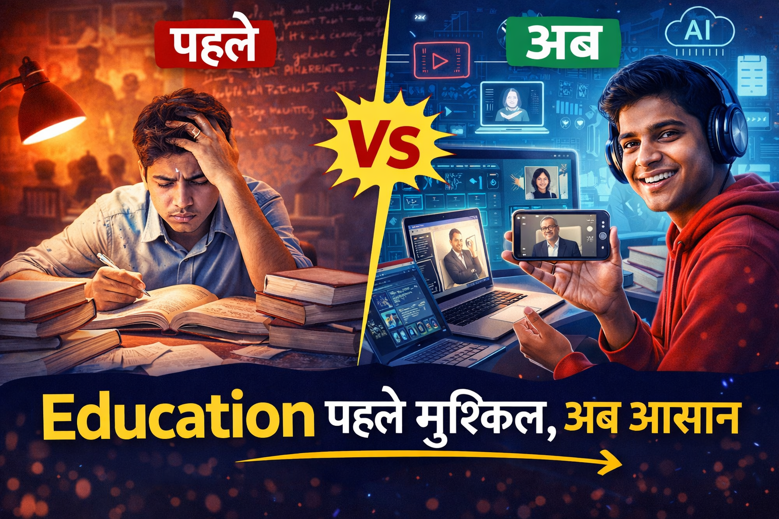 पहले पढ़ाई मुश्किल थी, आज आसान है – Digital Education का बदलाव