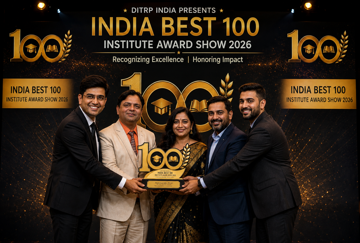 **DITRP proudly presents India’s Best 100 Institute Award Show 2026 in Mumbai on 29th September 2026, graced by renowned motivational speaker Mr. Sonu Sharma as the Chief Guest.** Image