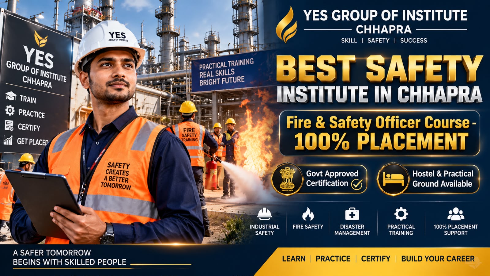 Best Safety Institute in Chhapra: Fire & Safety Officer Course with 100% Placement