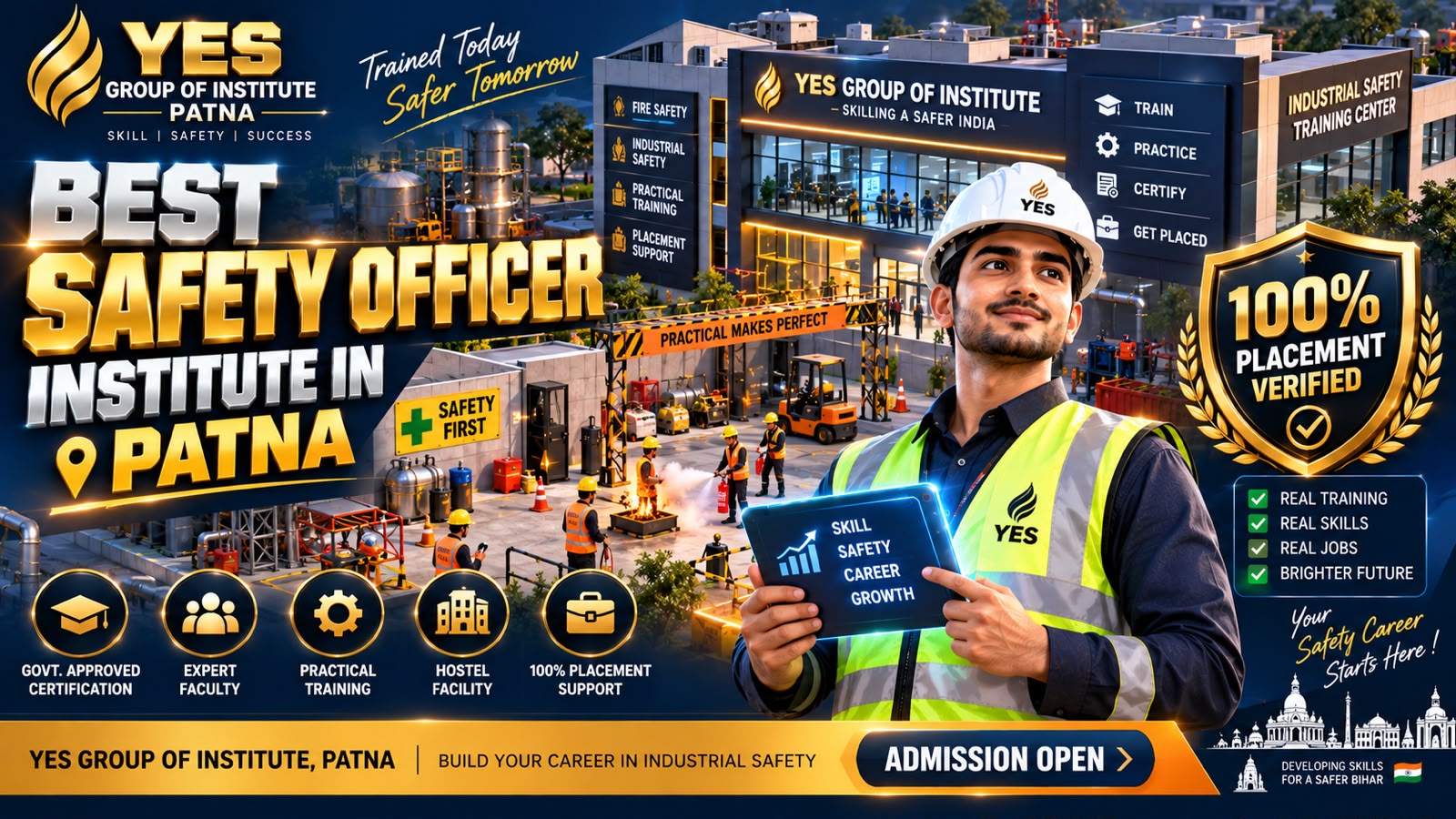 Best Safety Officer Institute in Patna: Fire & Safety Course Fees & 100% Job Placement