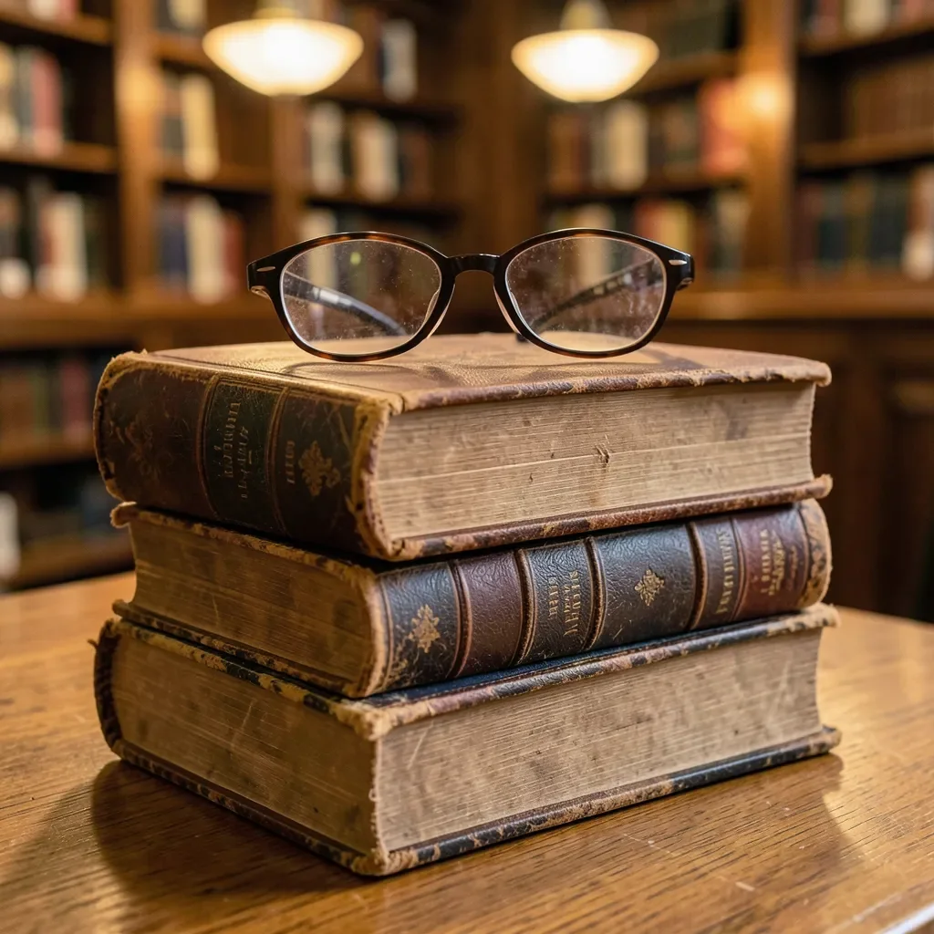 FLUX.2 Klein generated image of books with reading glasses