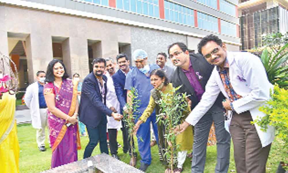 Saplings planted on World Cancer Day