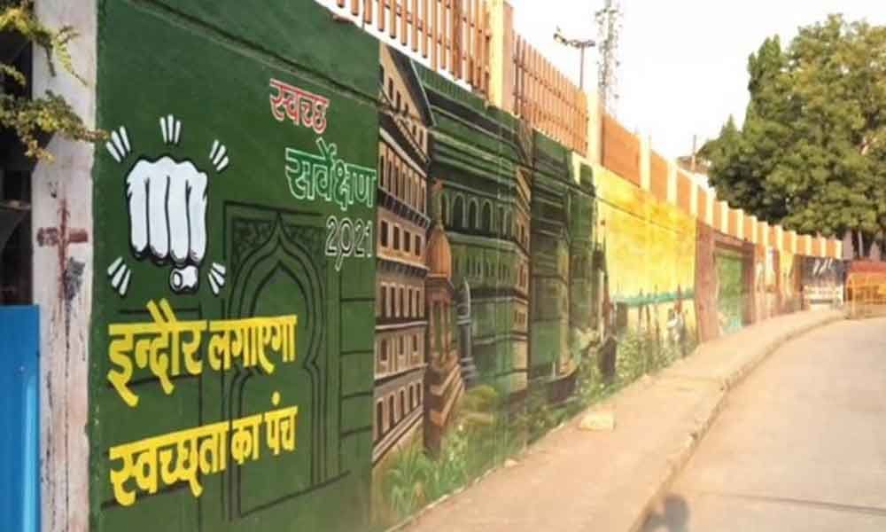 Indore gears up for 2021 Swachh Survekshan, city beautified with wall paintings