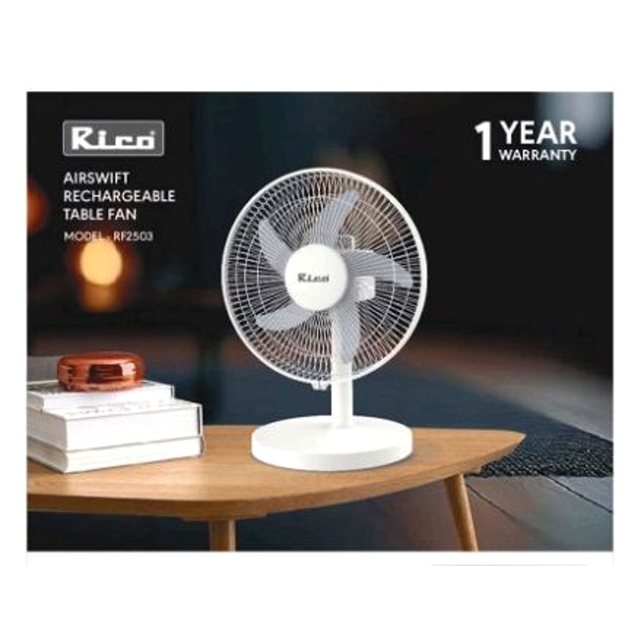 Airswift Rechargeable Table Fan - RF2503