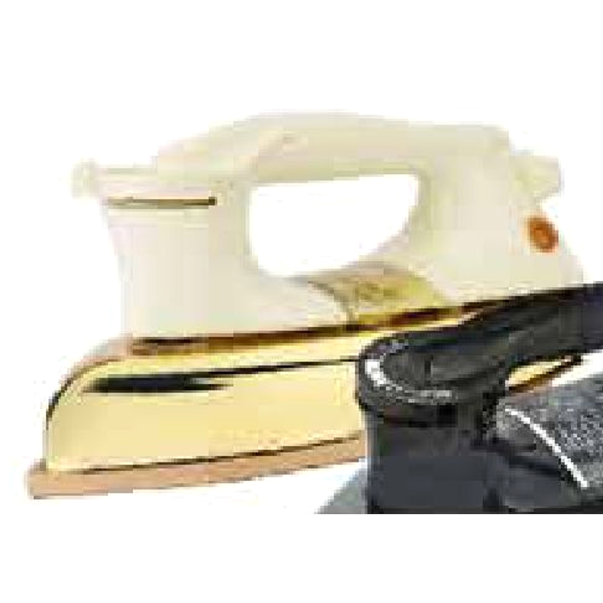  Electric Dry Iron Ivory & Gold