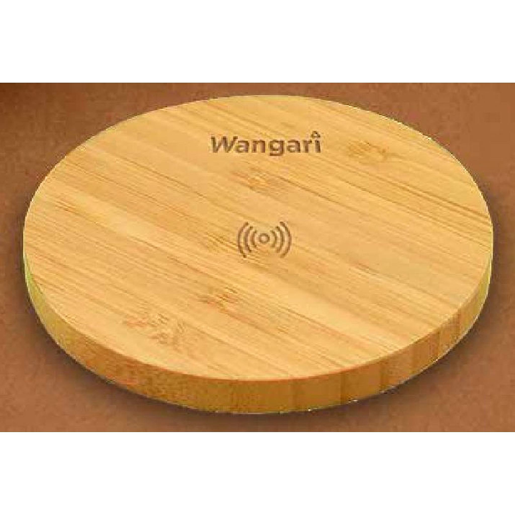 Olive 15W Round Wireless Bamboo Charger