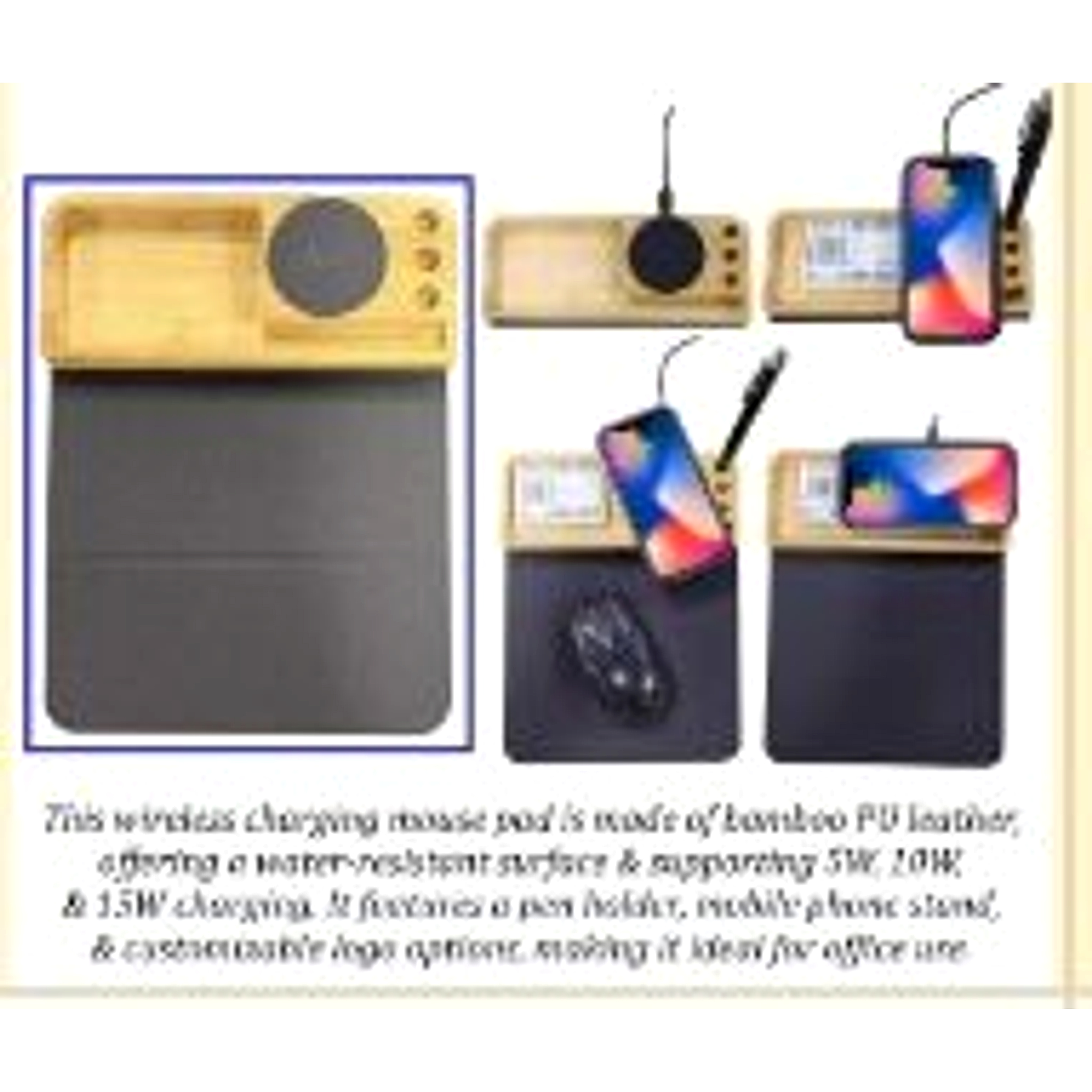 5 in 1 Wireless Charger with folding mouse pad ( RMX 20) 