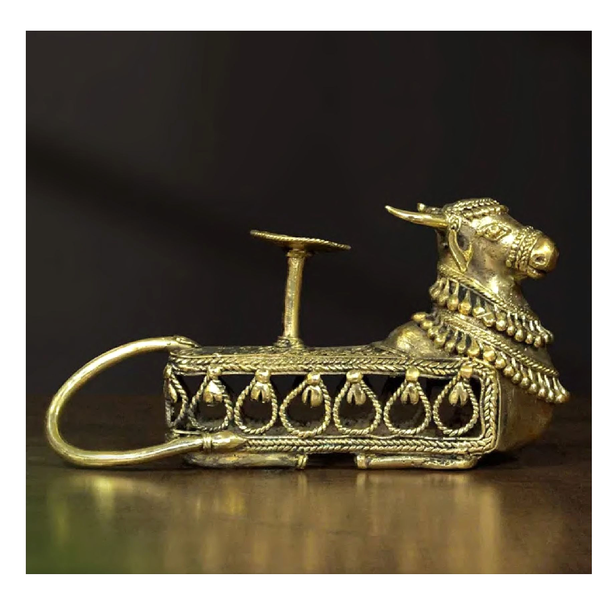 Nandi Bull Candle Stand