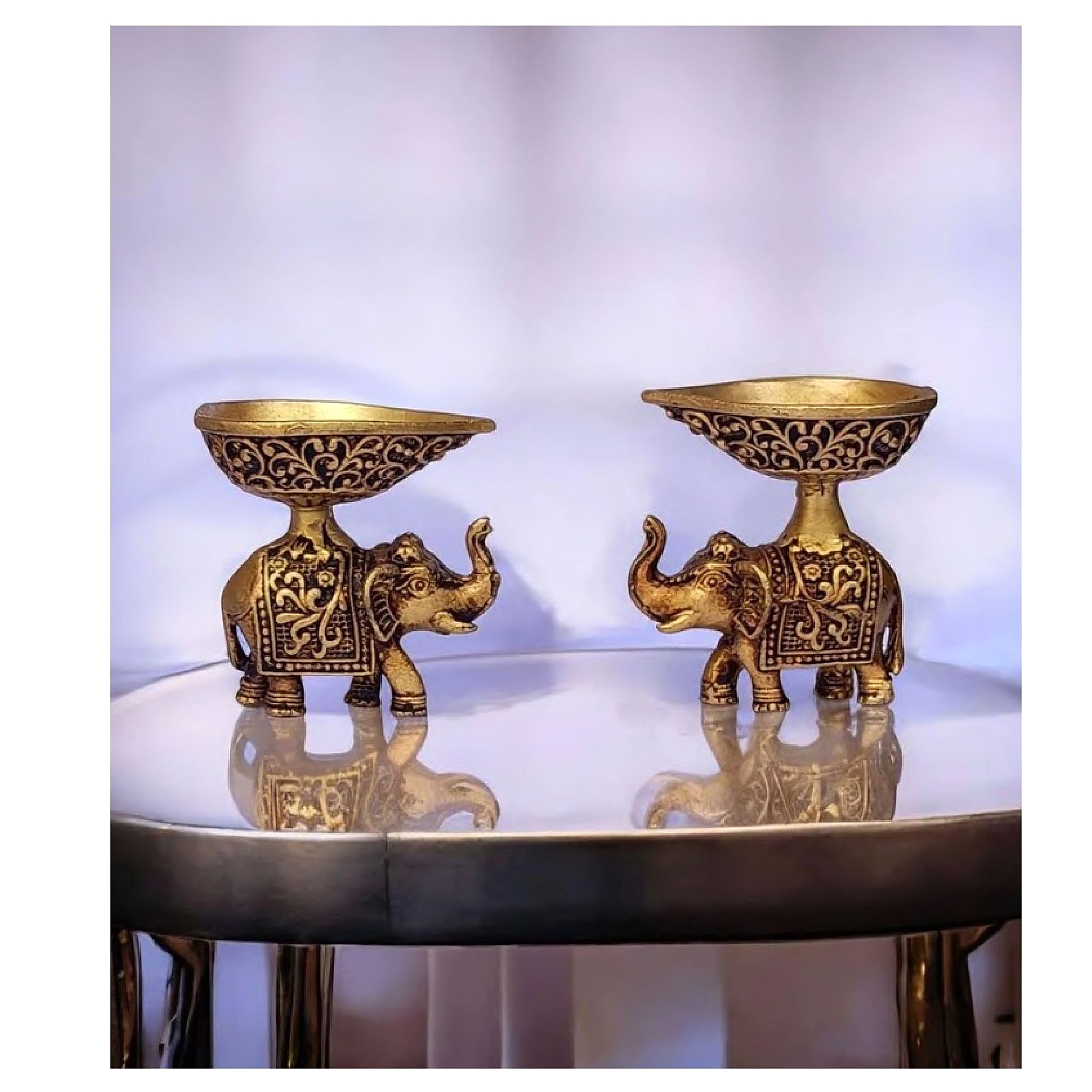 Tribal Elephant Lamp