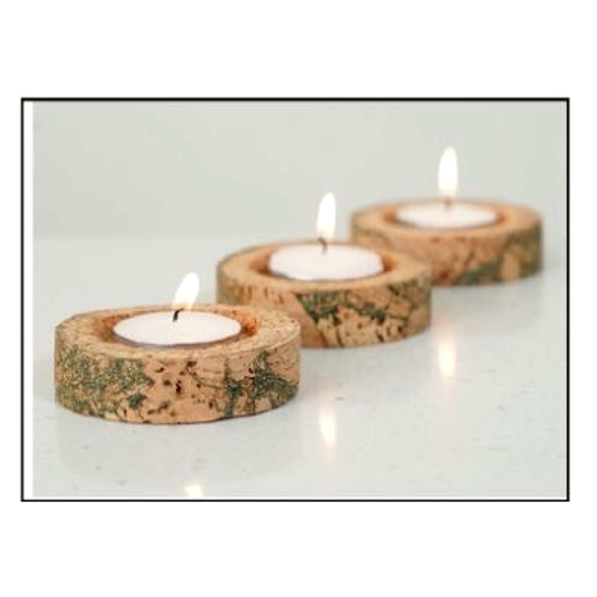 Cork Round Tea Light Holder