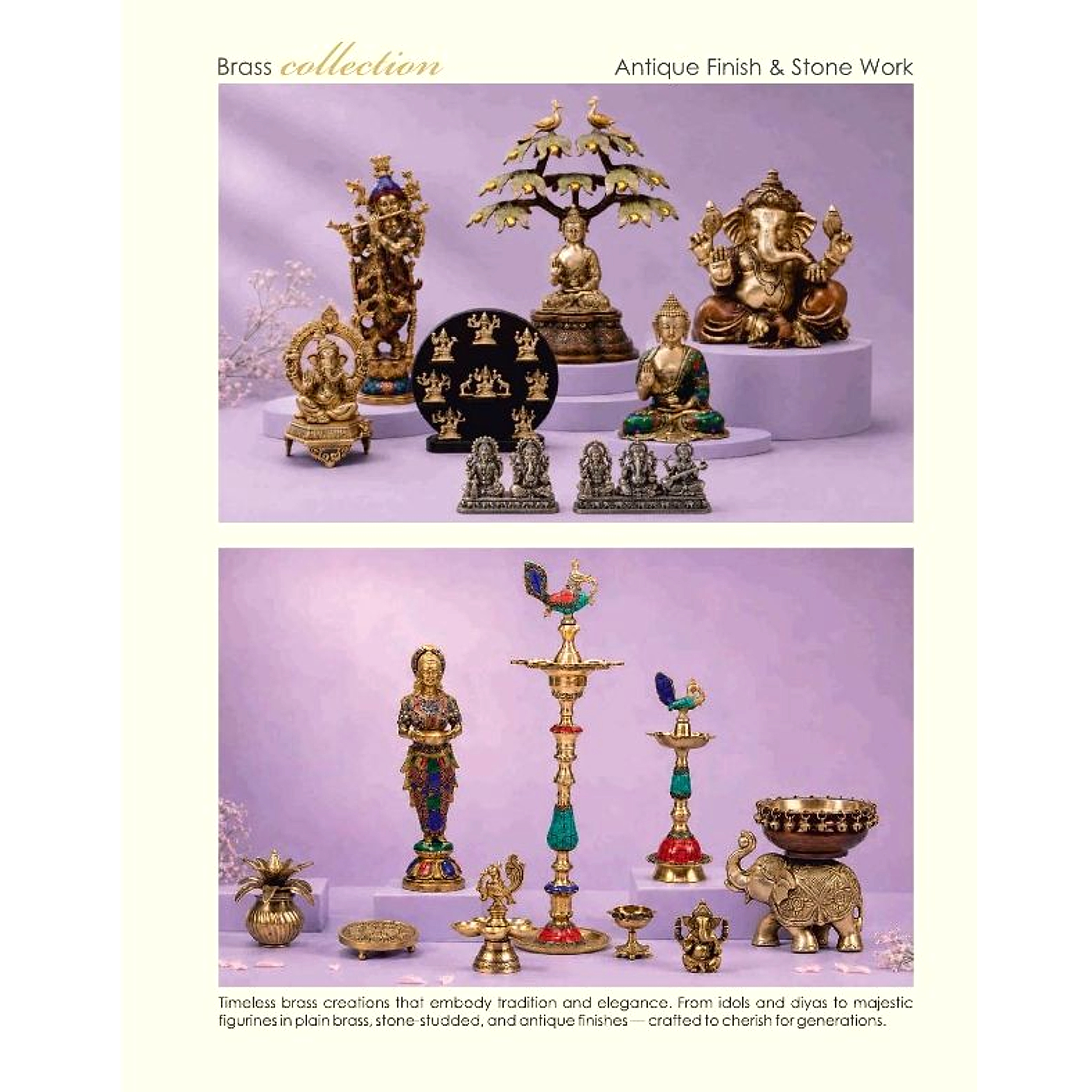 Brass Collection - Antique Finish & Stone Work