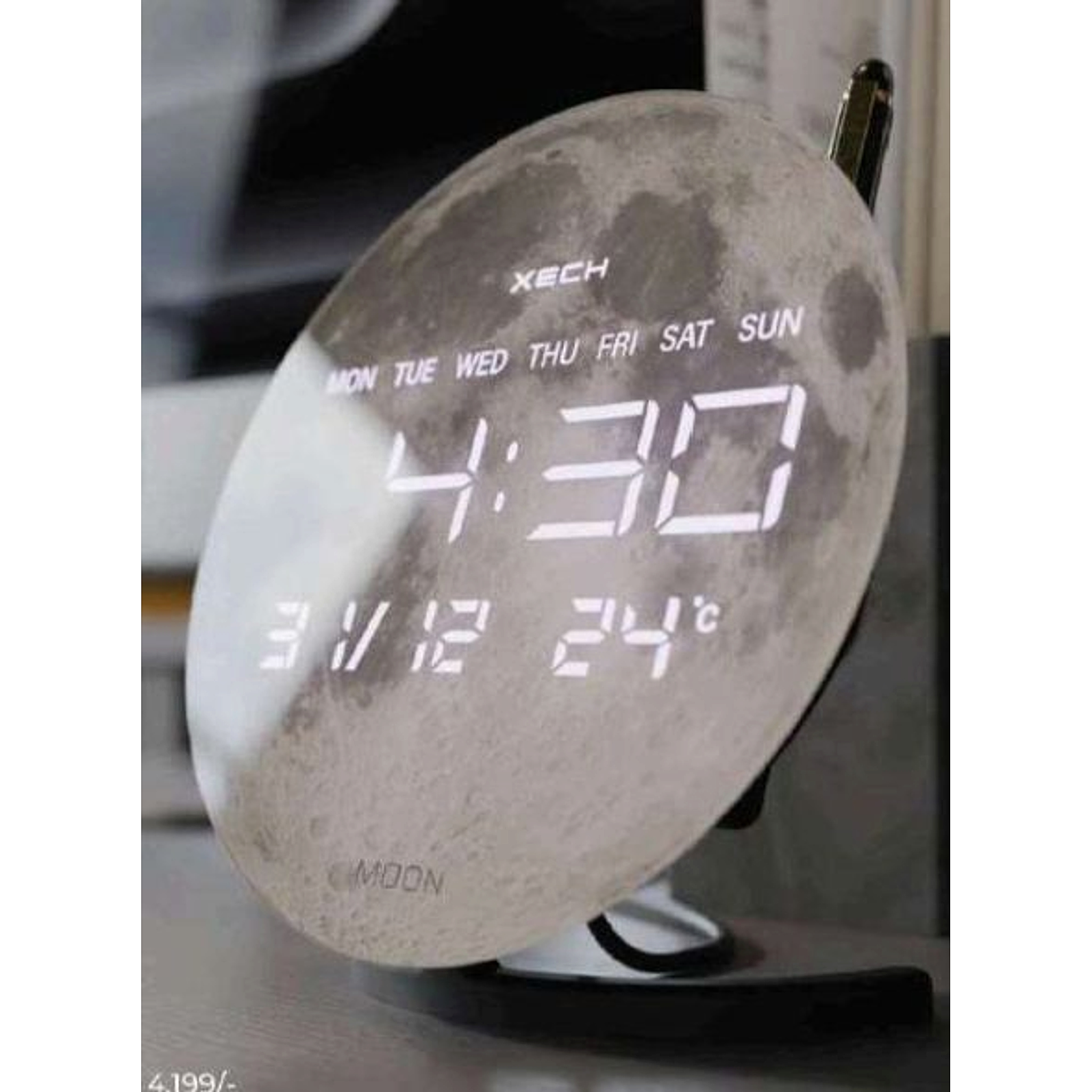 Solaris X Neo - Moon | Digital clock with pen stand
