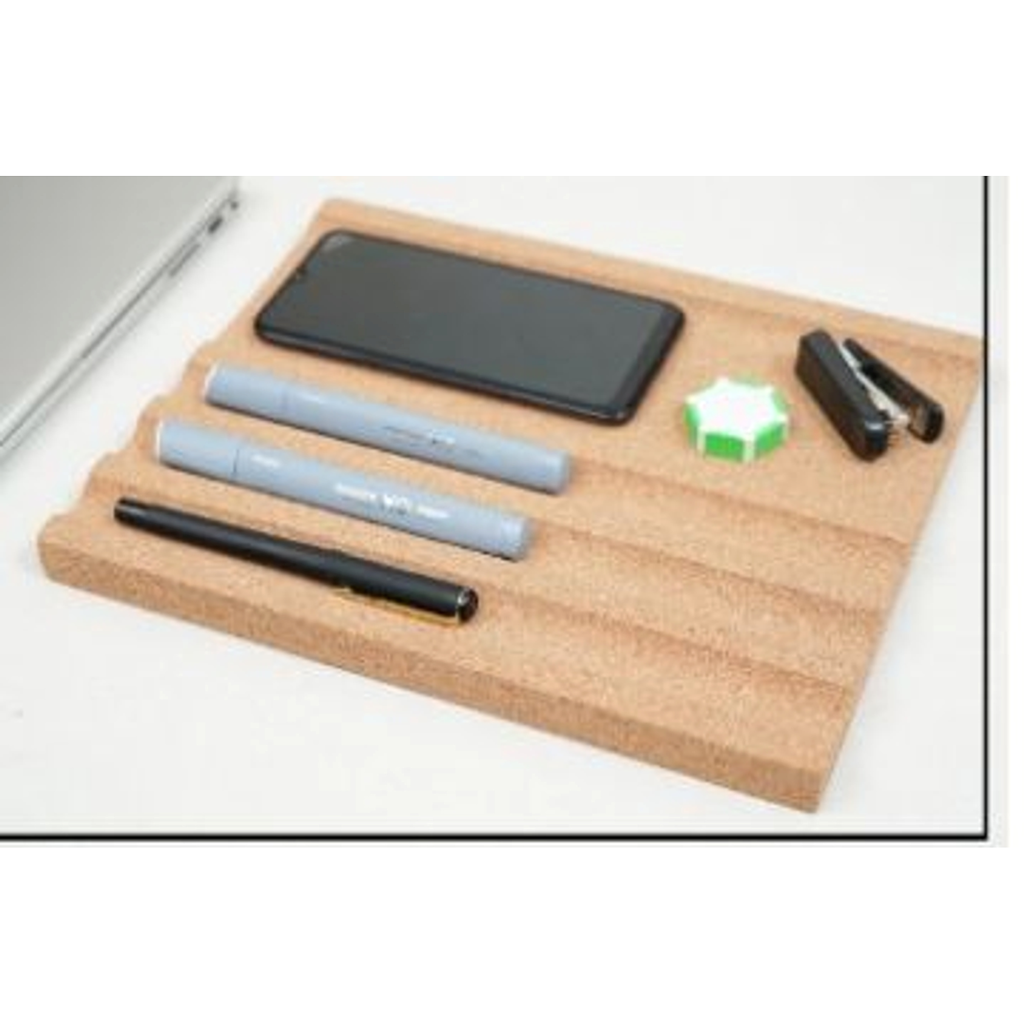 Cork Linear Desk Organizer