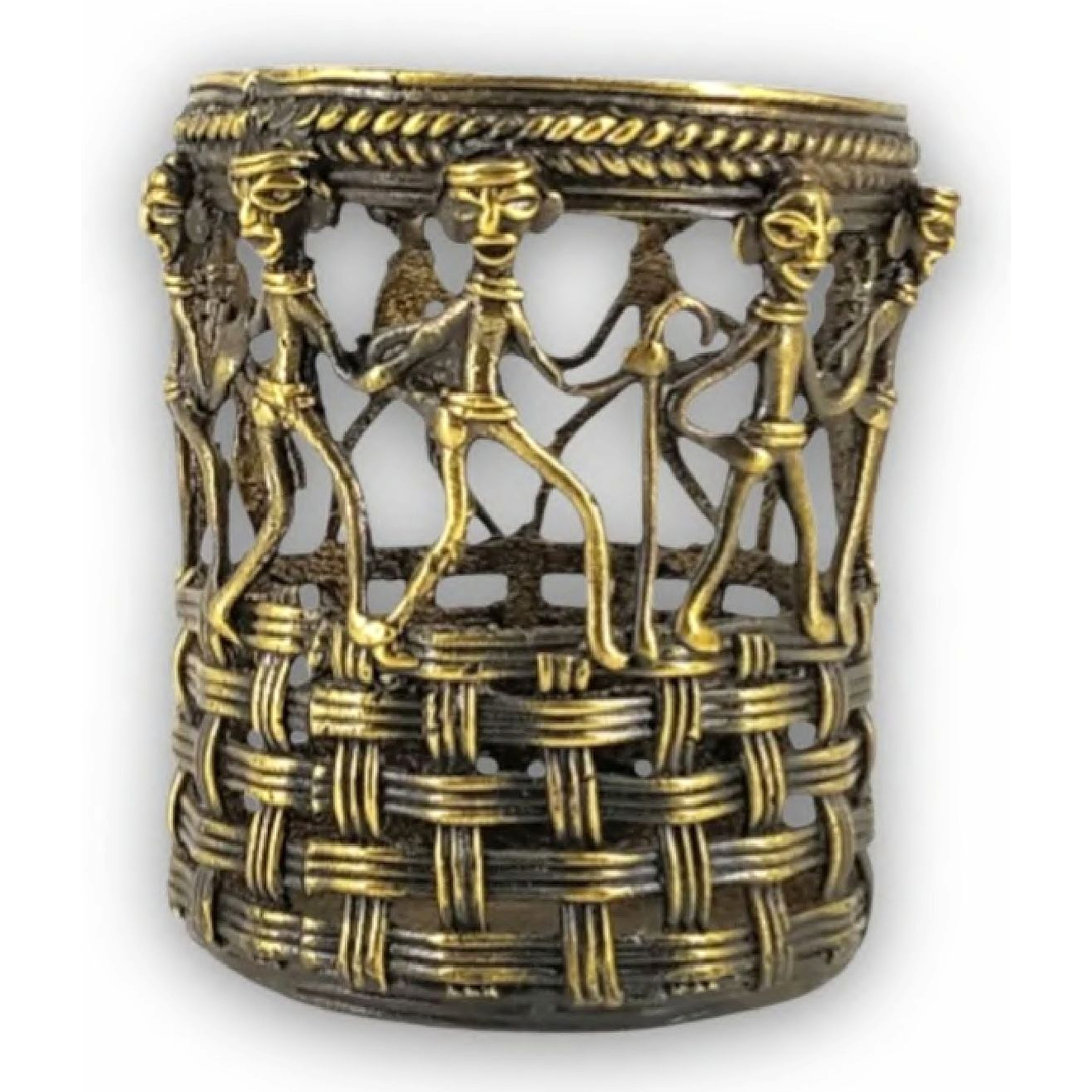Tribal Figurine Pen / Utility Holder